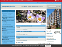 Tablet Screenshot of domov-seniorov-lamac.eu